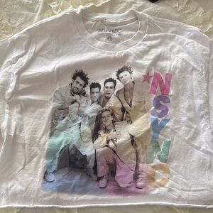 Vintage Style Graphic Tee in White with Pastel Colors and Bold Design